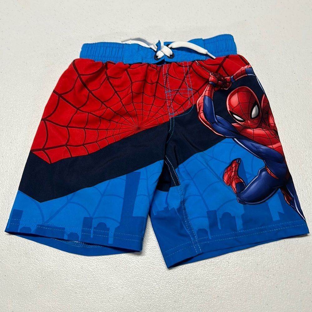 Boy’s Marvel SPIDER-MAN swim trunks sz XS (4/5)